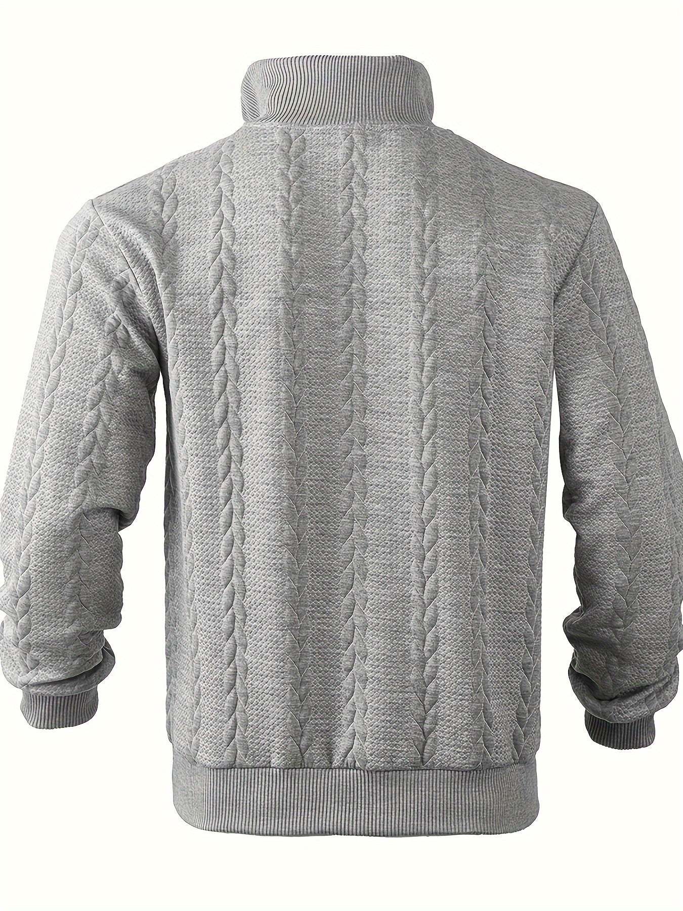 Leo™ - Maglione con Zip in Cashmere da Uomo Vintage