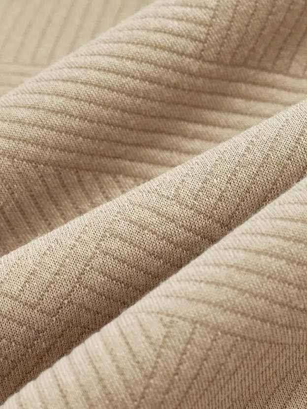 Franco™ - Maglione Zip-Up Geometrico in Misto Lana