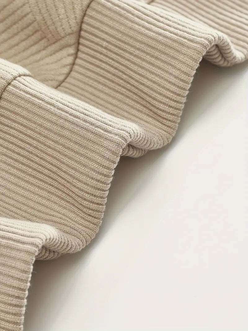 Franco™ - Maglione Zip-Up Geometrico in Misto Lana