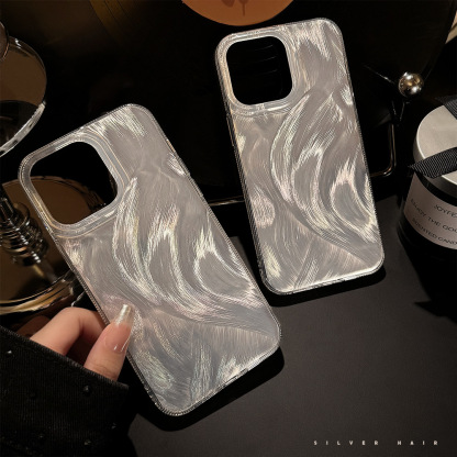 Silver Laser Mobile Phone Case for Apple iPhone