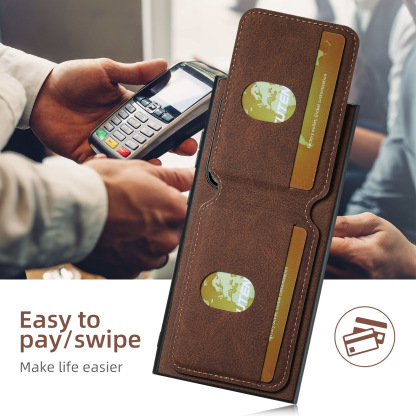 Leather Card Wallet Mobile Phone Case for Samsung Galaxy S