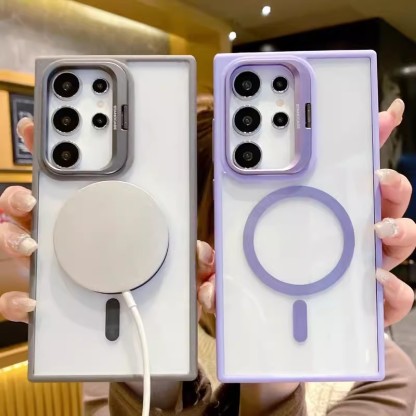 Transparent Magsafe Mobile Phone Case for Samsung Galaxy S