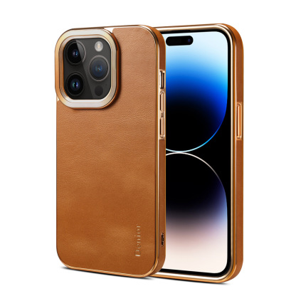 Simple Leather Business Mobile Phone Case for iPhone