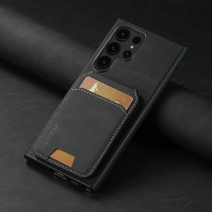 Leather Card Wallet Mobile Phone Case for Samsung Galaxy S
