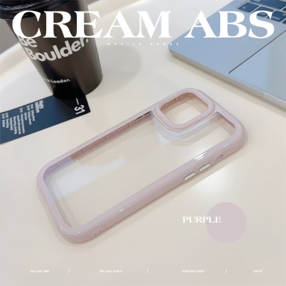 Cream Acrylic Mobile Phone Case for Apple iPhone