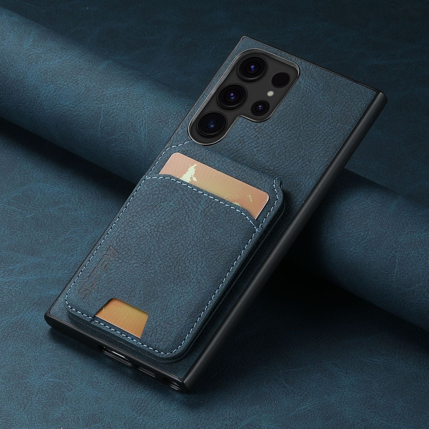 Leather Card Wallet Mobile Phone Case for Samsung Galaxy S