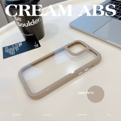 Cream Acrylic Mobile Phone Case for Apple iPhone