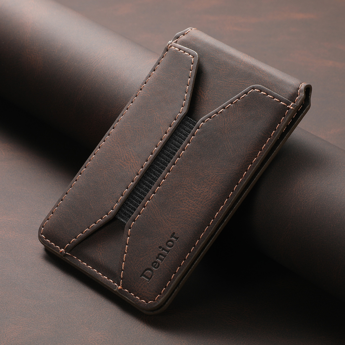 Luxury Leather Business Magsafe Card Wallet Mobile Phone Case for Apple iPhone