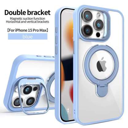 Fashion Magsafe Double Bracket Mobile Phone Case for Apple iPhone