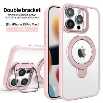 Fashion Magsafe Double Bracket Mobile Phone Case for Apple iPhone