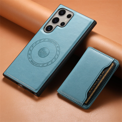 Leather Card Wallet Magsafe Mobile Phone Case for Samsung Galaxy S