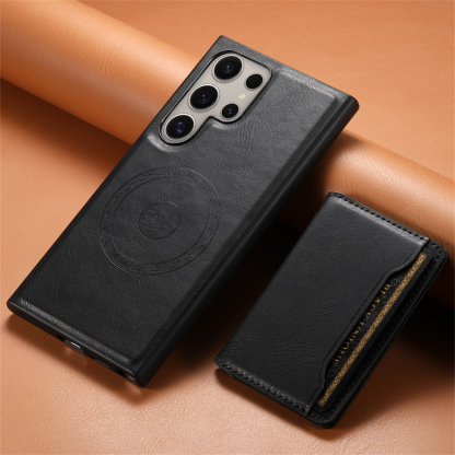 Leather Card Wallet Magsafe Mobile Phone Case for Samsung Galaxy S