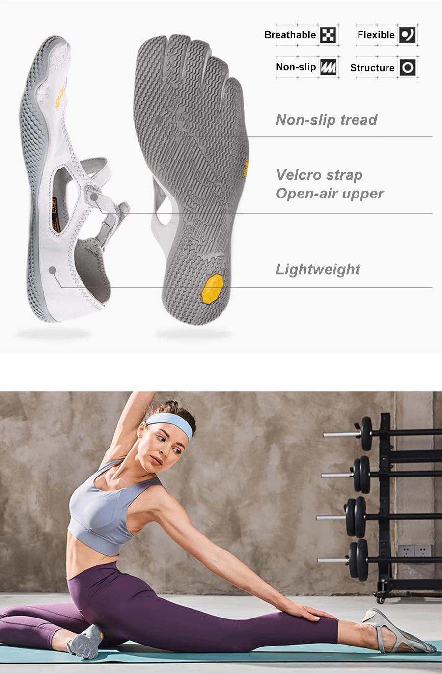 Classic FiveFingers Ballet Flats| Split-Toe Design, Breathable Barefoot Comfort| Ideal for Dance, Yoga, Pilates & Indoor Sports non-slip lightweight breathable comfortable fashion Zumba Shoes