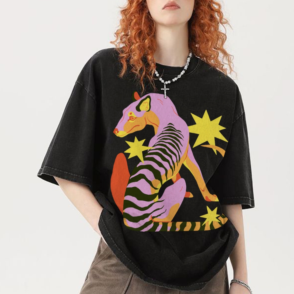 The Thylacine Unisex Vintage Washed Tee
