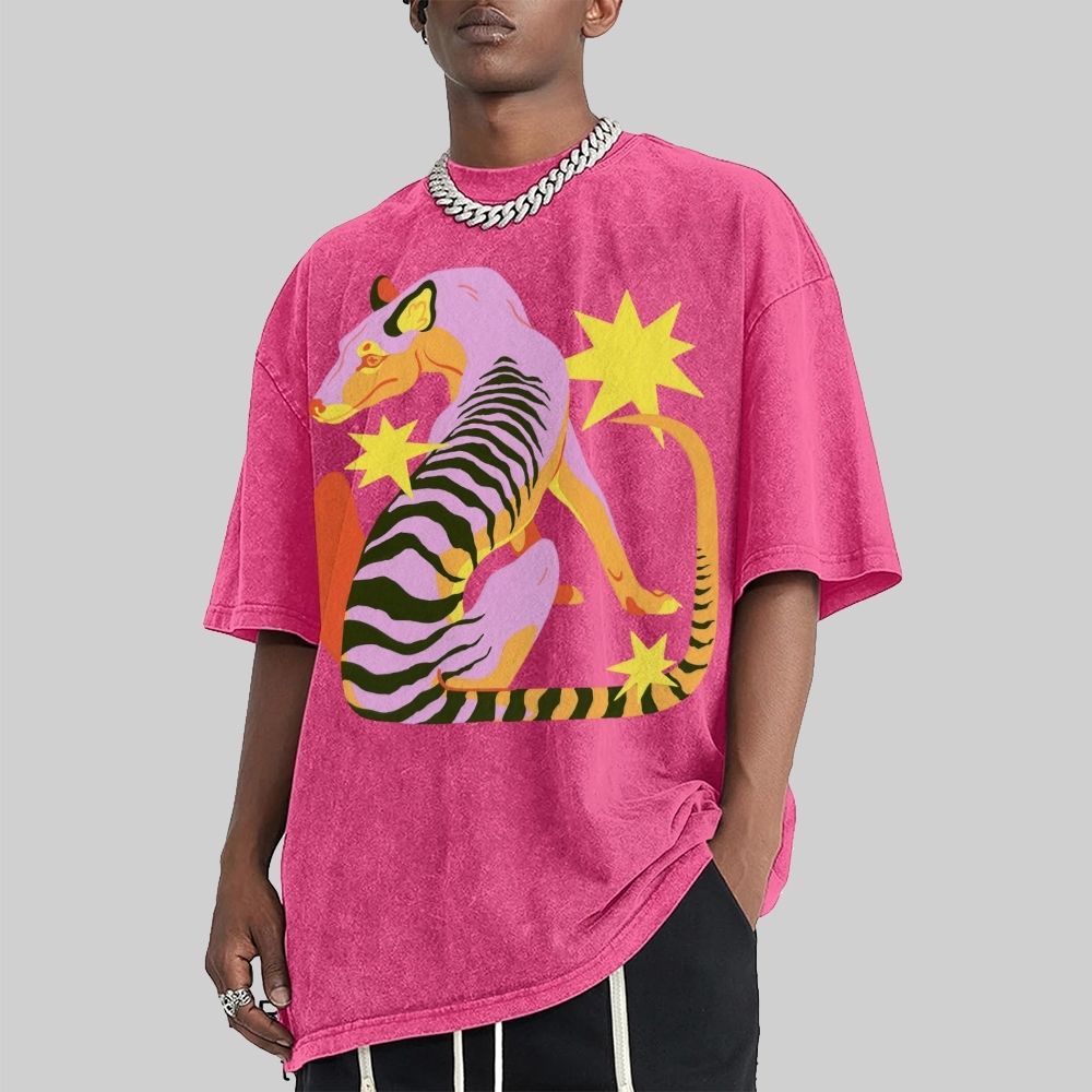 The Thylacine Unisex Vintage Washed Tee