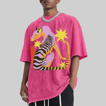 The Thylacine Unisex Vintage Washed Tee