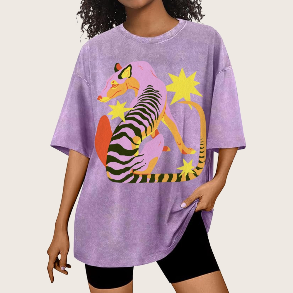 The Thylacine Unisex Vintage Washed Tee