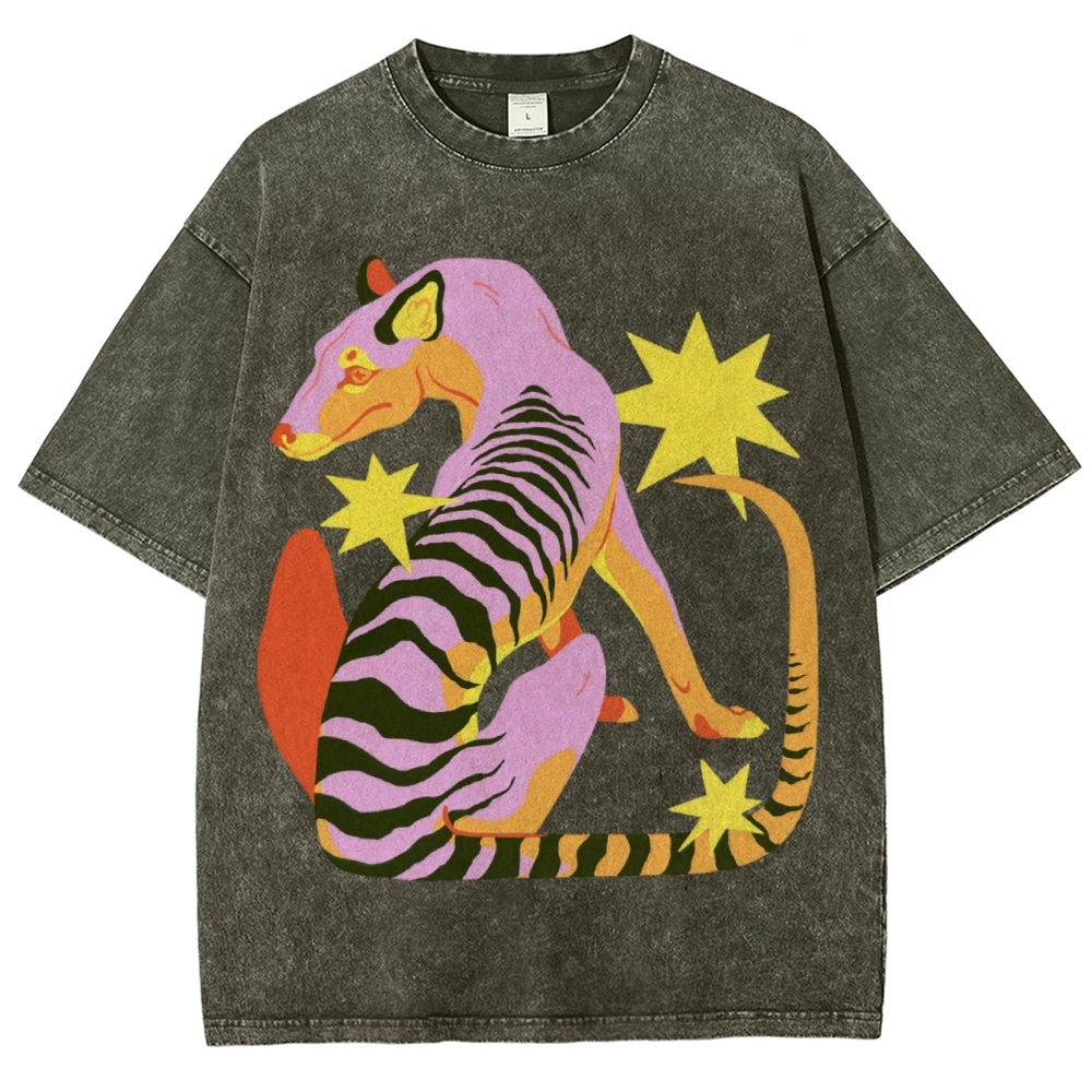 The Thylacine Unisex Vintage Washed Tee