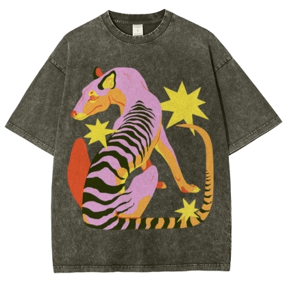 The Thylacine Unisex Vintage Washed Tee