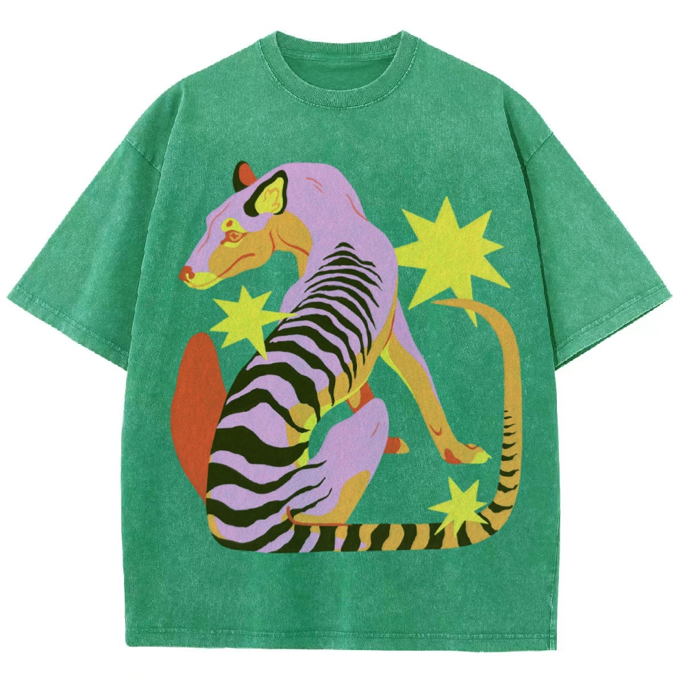 The Thylacine Unisex Vintage Washed Tee