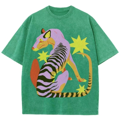 The Thylacine Unisex Vintage Washed Tee