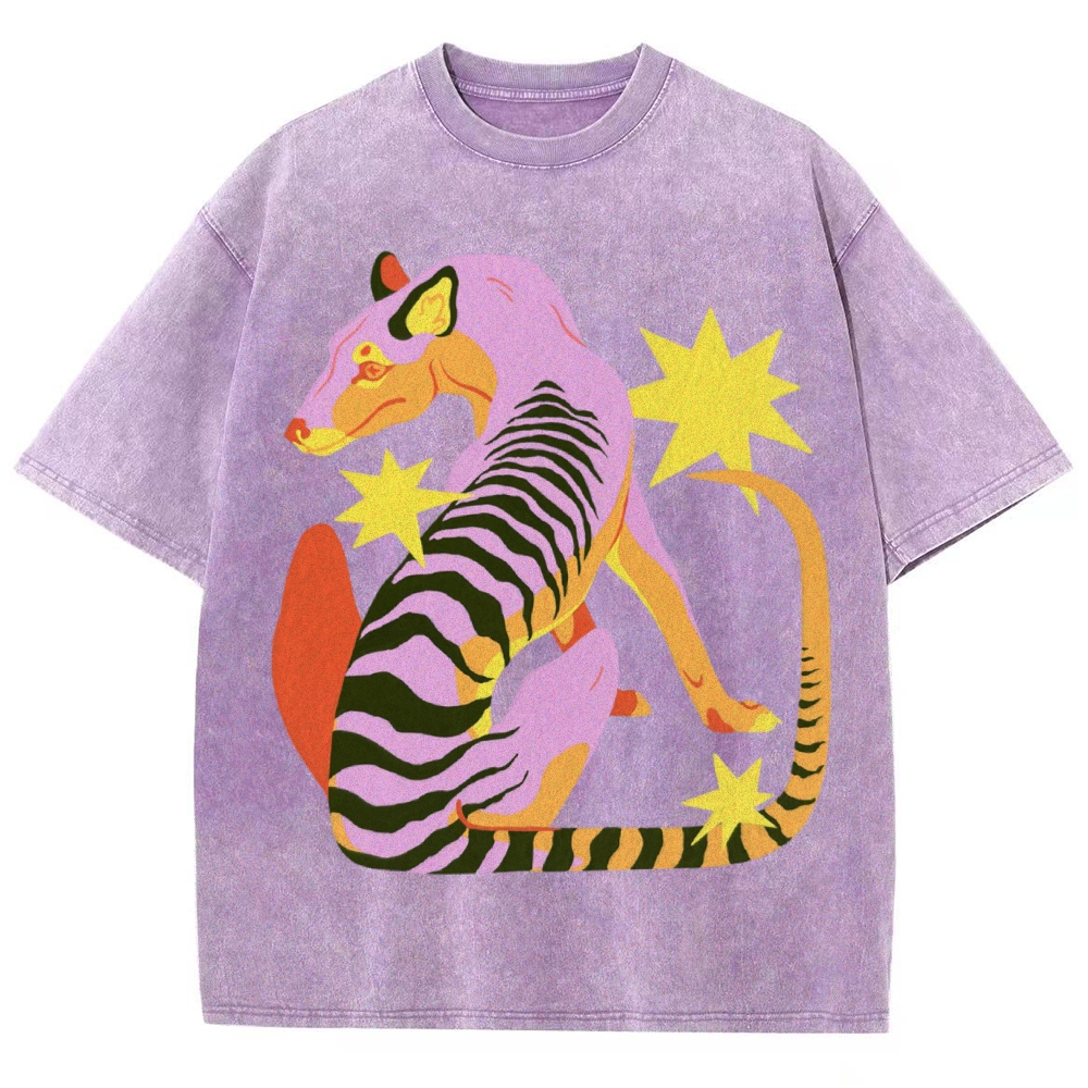 The Thylacine Unisex Vintage Washed Tee