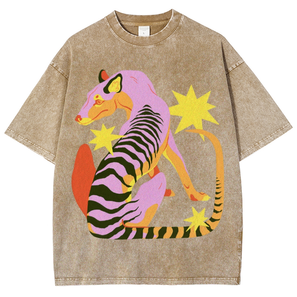 The Thylacine Unisex Vintage Washed Tee