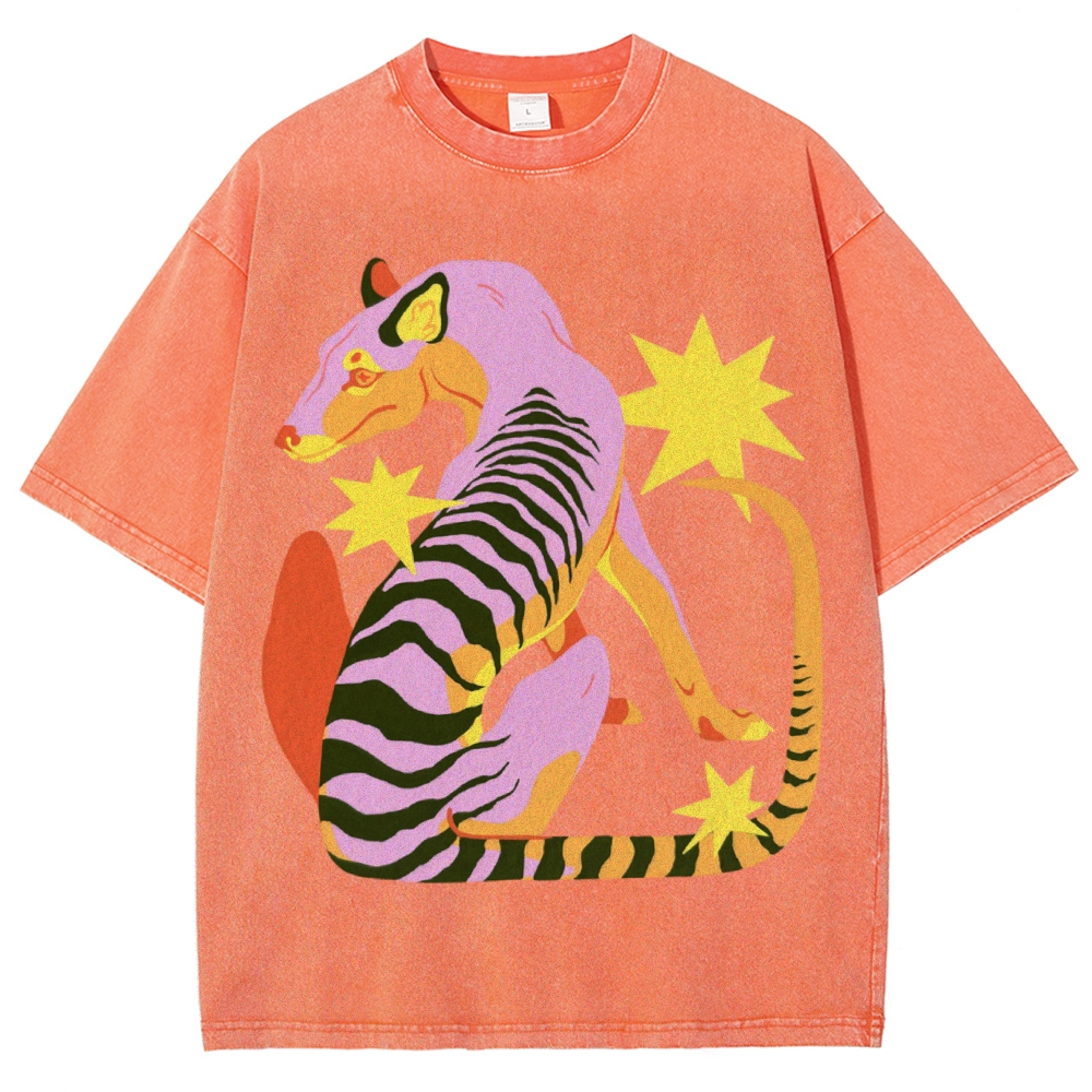 The Thylacine Unisex Vintage Washed Tee