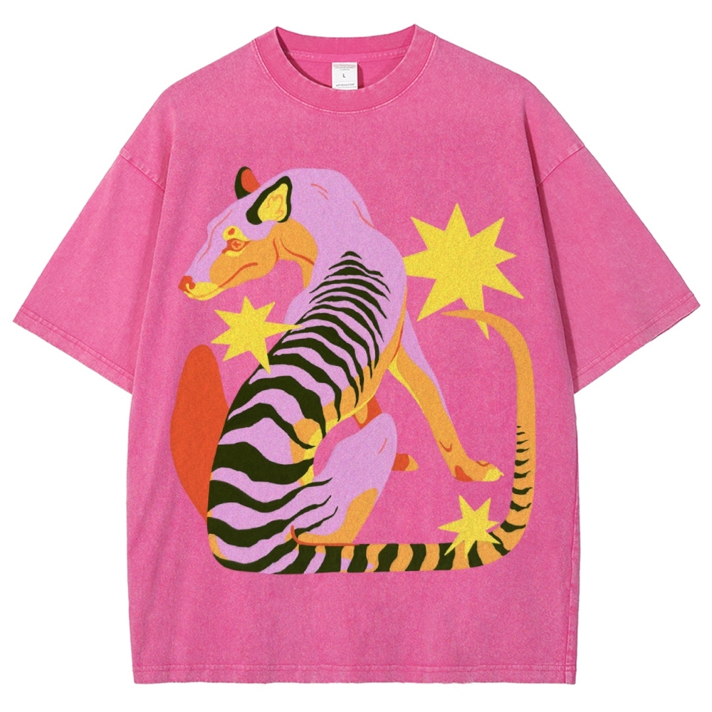 The Thylacine Unisex Vintage Washed Tee