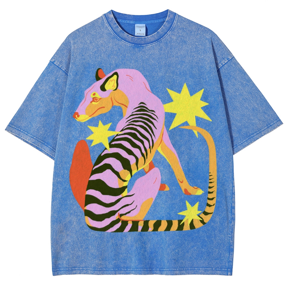 The Thylacine Unisex Vintage Washed Tee