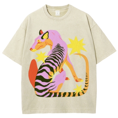 The Thylacine Unisex Vintage Washed Tee