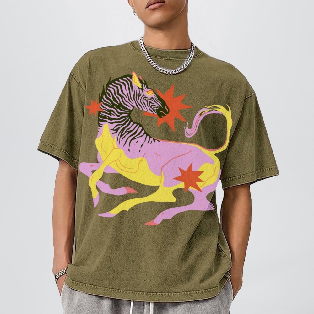 The Quagga Unisex Vintage Washed Tee