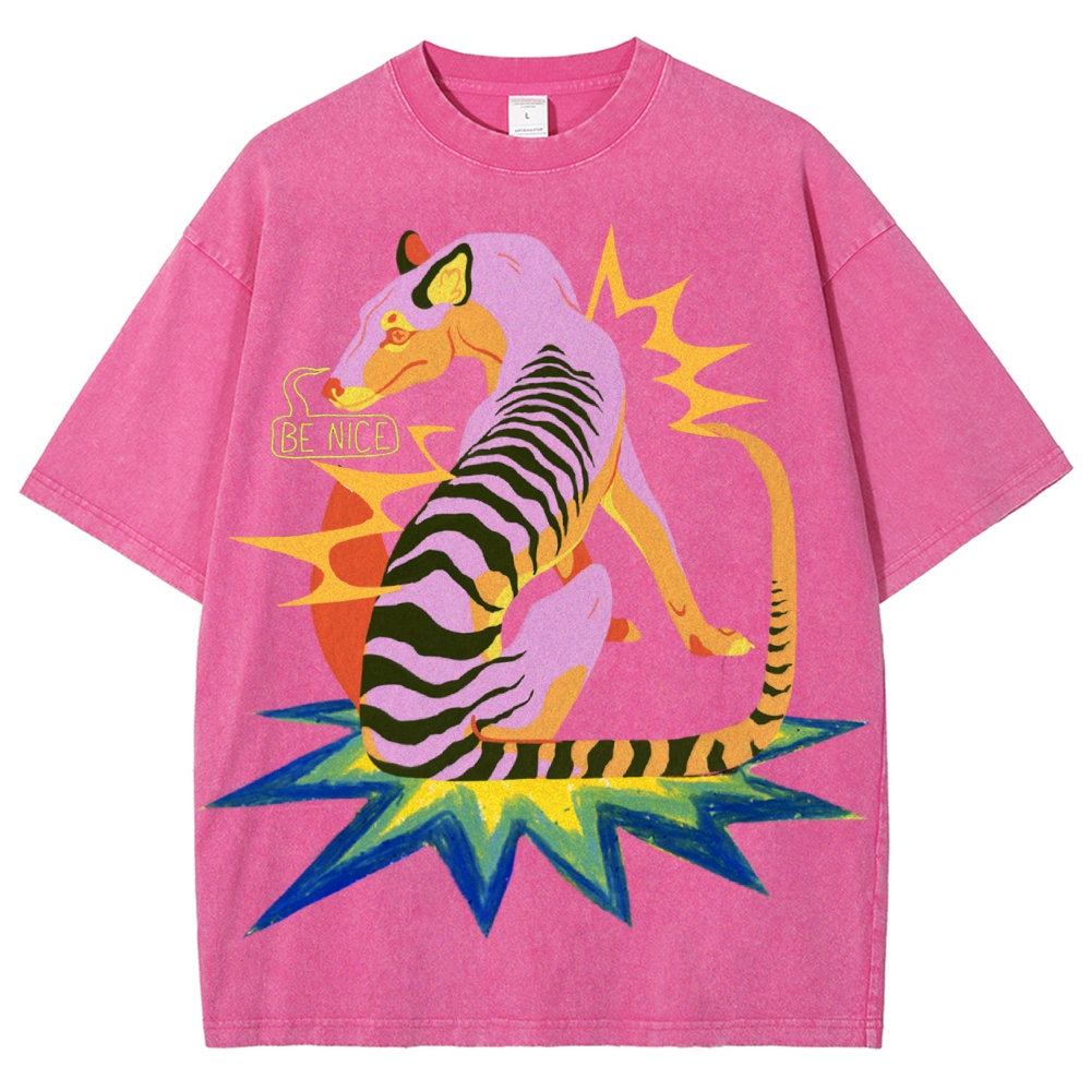 Salute to Thylacine Unisex Vintage Washed Tee