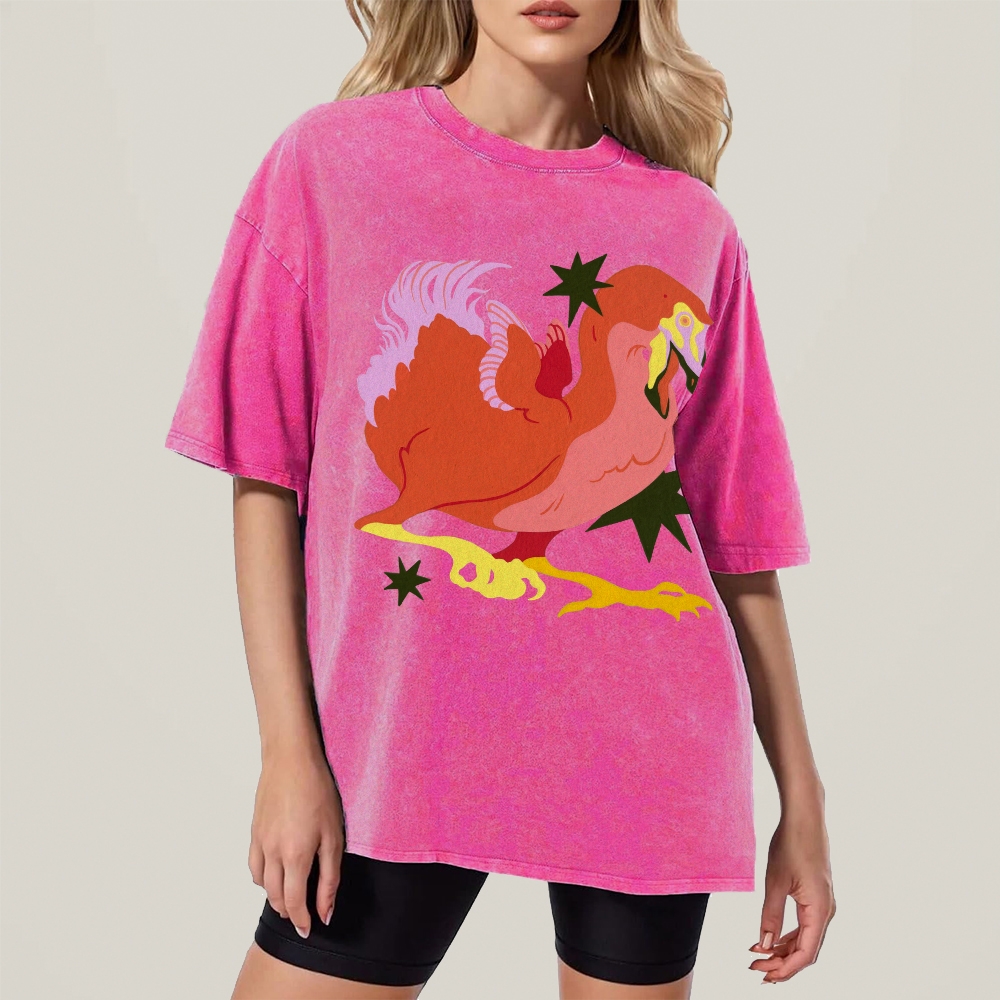 Endangered Dodo Unisex Vintage Washed Tee
