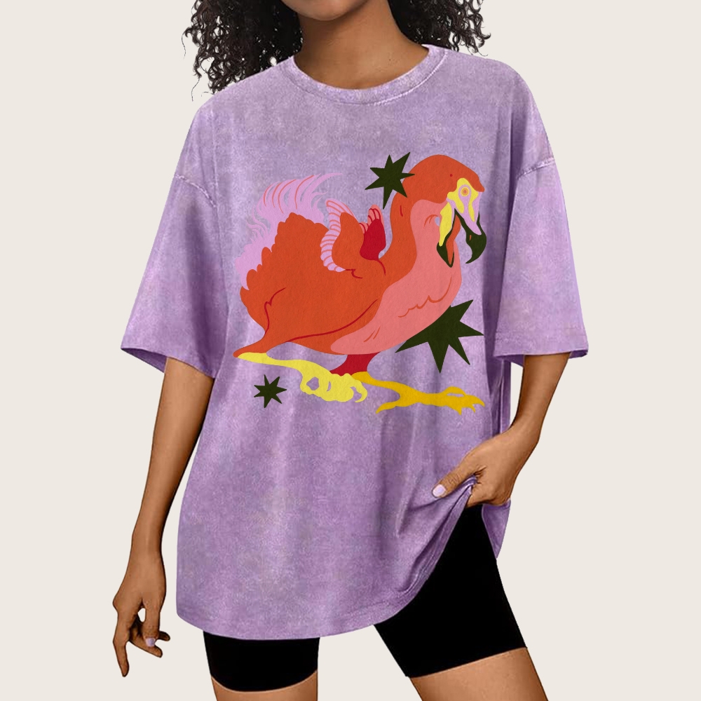 Endangered Dodo Unisex Vintage Washed Tee