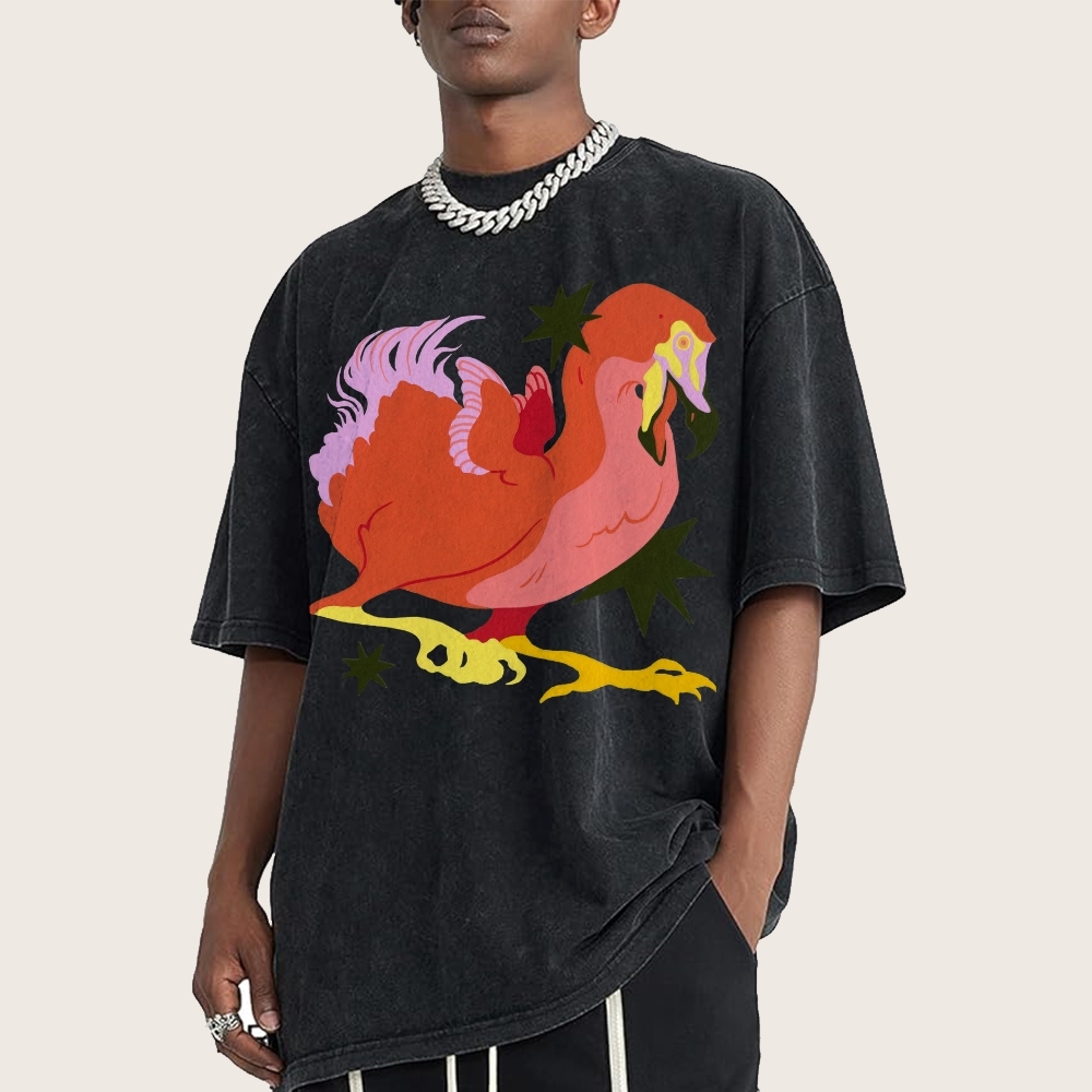 Endangered Dodo Unisex Vintage Washed Tee