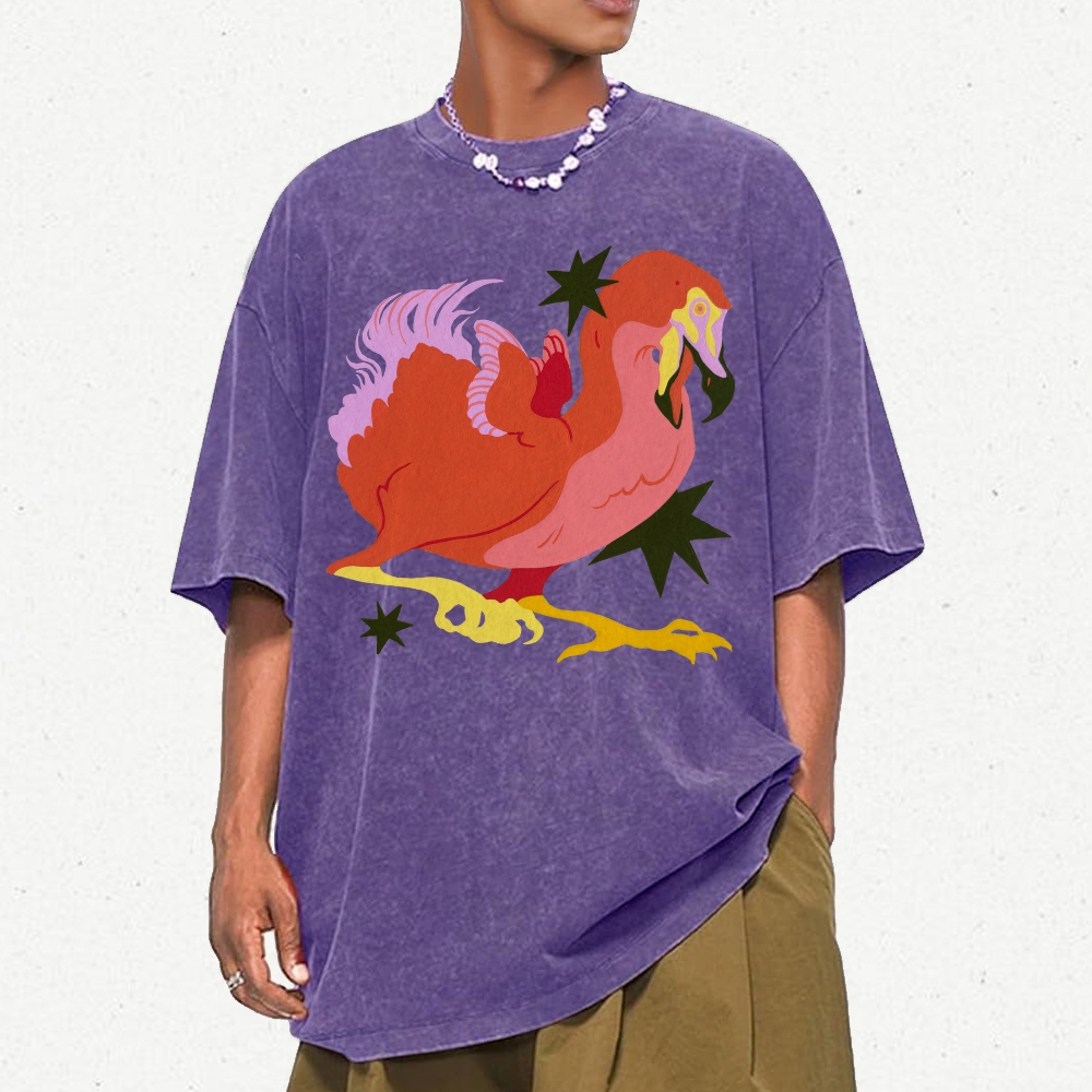 Endangered Dodo Unisex Vintage Washed Tee