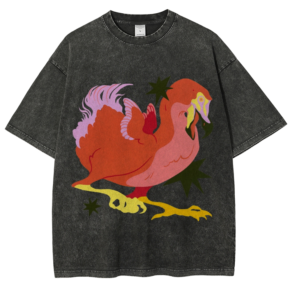 Endangered Dodo Unisex Vintage Washed Tee