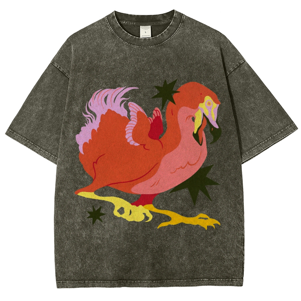 Endangered Dodo Unisex Vintage Washed Tee