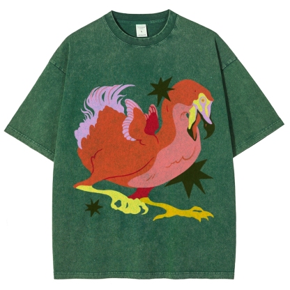 Endangered Dodo Unisex Vintage Washed Tee