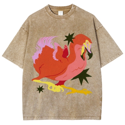 Endangered Dodo Unisex Vintage Washed Tee