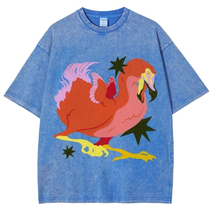 Endangered Dodo Unisex Vintage Washed Tee