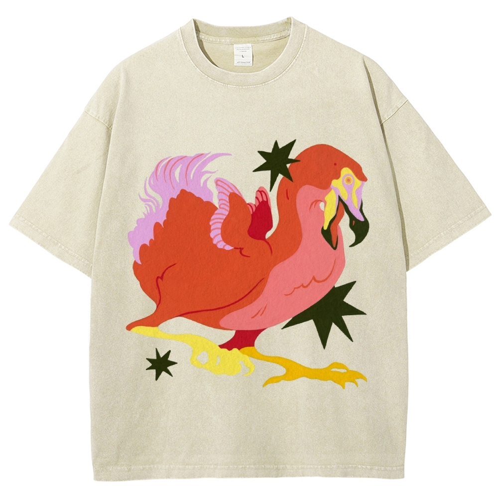 Endangered Dodo Unisex Vintage Washed Tee