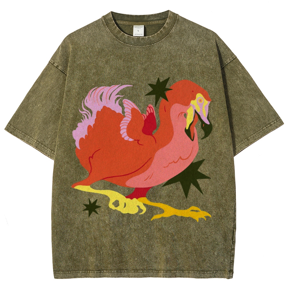 Endangered Dodo Unisex Vintage Washed Tee