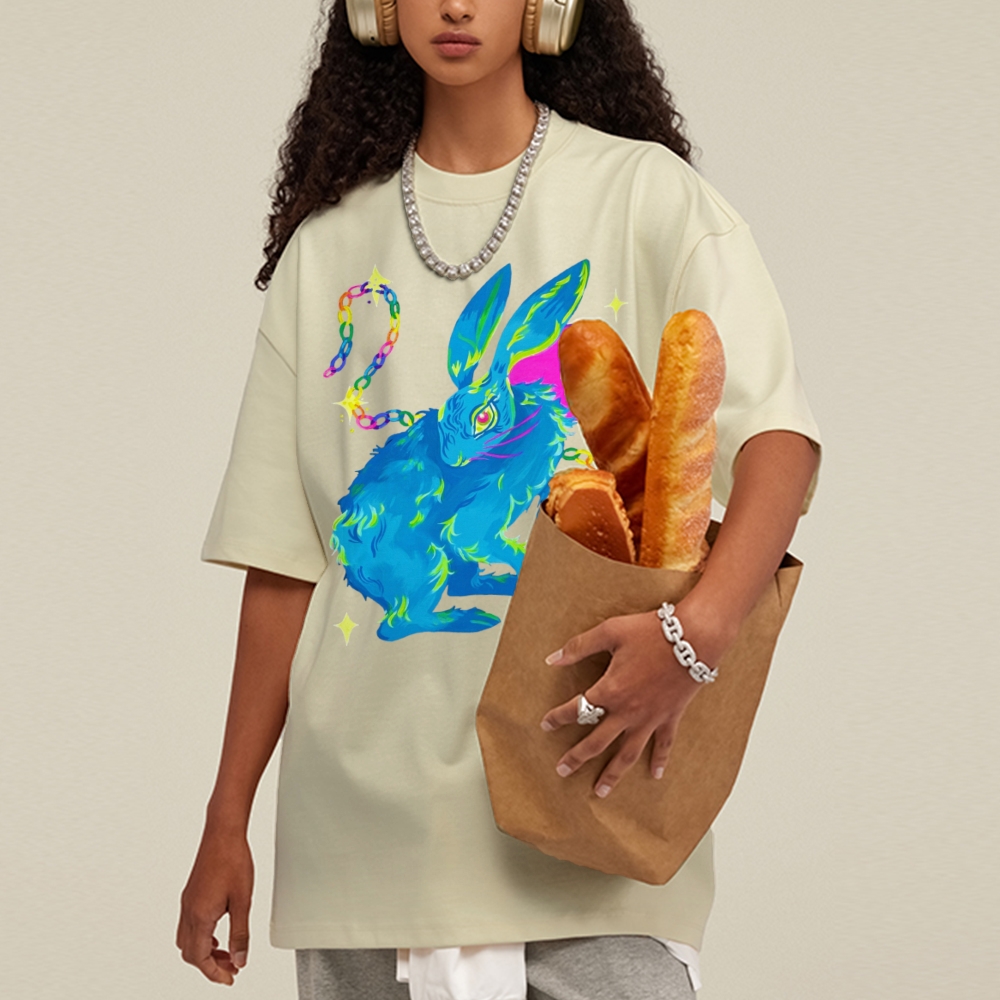 Blue Hare Unisex Vintage Washed Tee