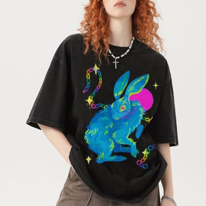 Blue Hare Unisex Vintage Washed Tee