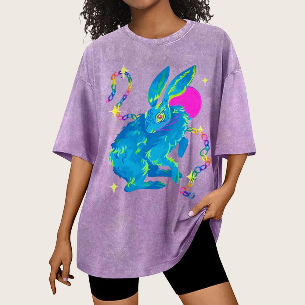 Blue Hare Unisex Vintage Washed Tee