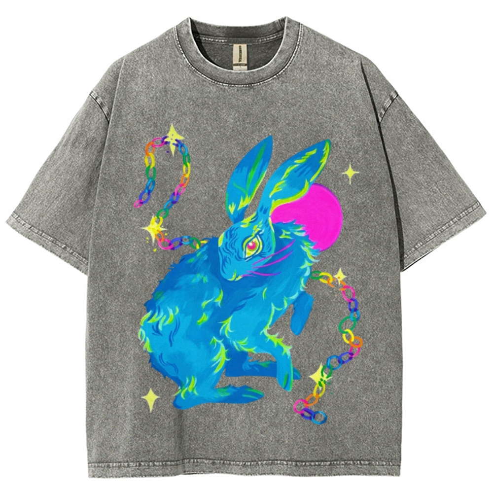 Blue Hare Unisex Vintage Washed Tee