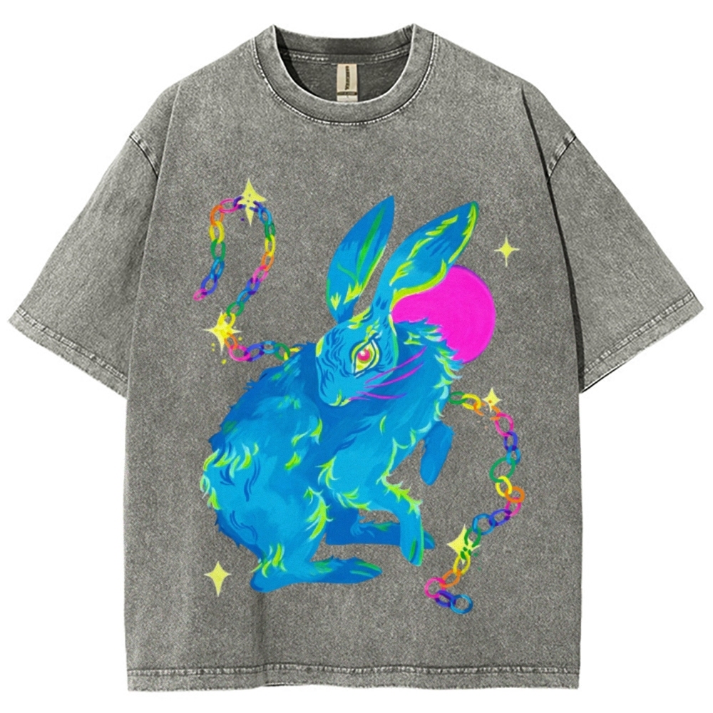 Blue Hare Unisex Vintage Washed Tee