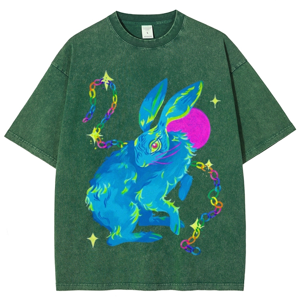 Blue Hare Unisex Vintage Washed Tee